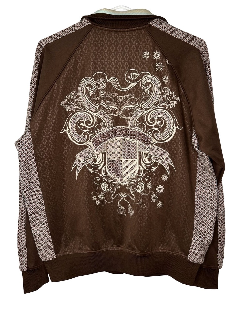 Vintage Billabong Brown Embroidered Track Jacket | Y2K Zip Up Surf Streetwear
